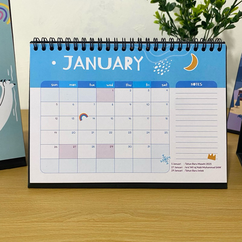 Jual Kalender Meja 2025 Aesthetic Kalender 2025 Aesthetic Custom ...
