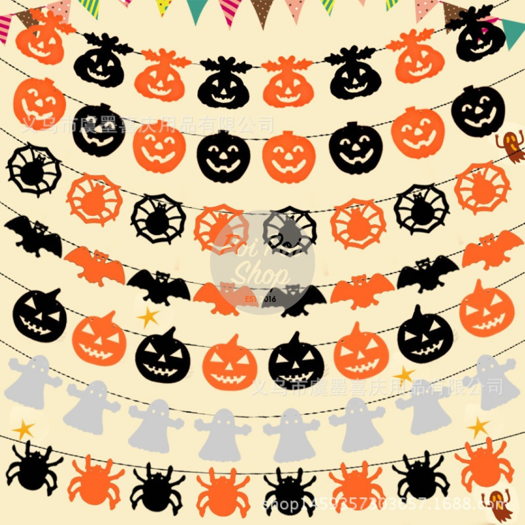 Jual Garland Hiasan Halloween Busa Flanel 3M Dekorasi Pesta Party ...