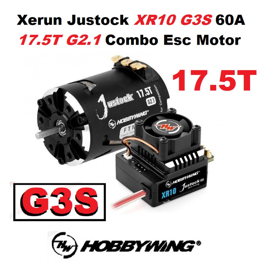 【保証書付】 HOBBYWING XR10 JustockG3と17.5Tとプログラムボックス ホビーラジコン