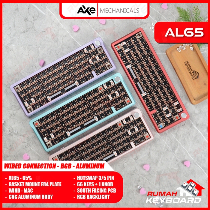 Jual AXE MECHANICALS - AL65 - 65% - Gasket- South RGB - Alumunium ...