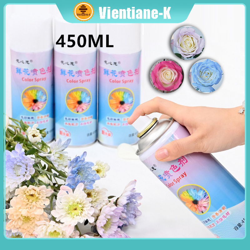 Jual 450ml Floral Color Spray Cepat Kering Semprotan Bunga Cat Bunga ...