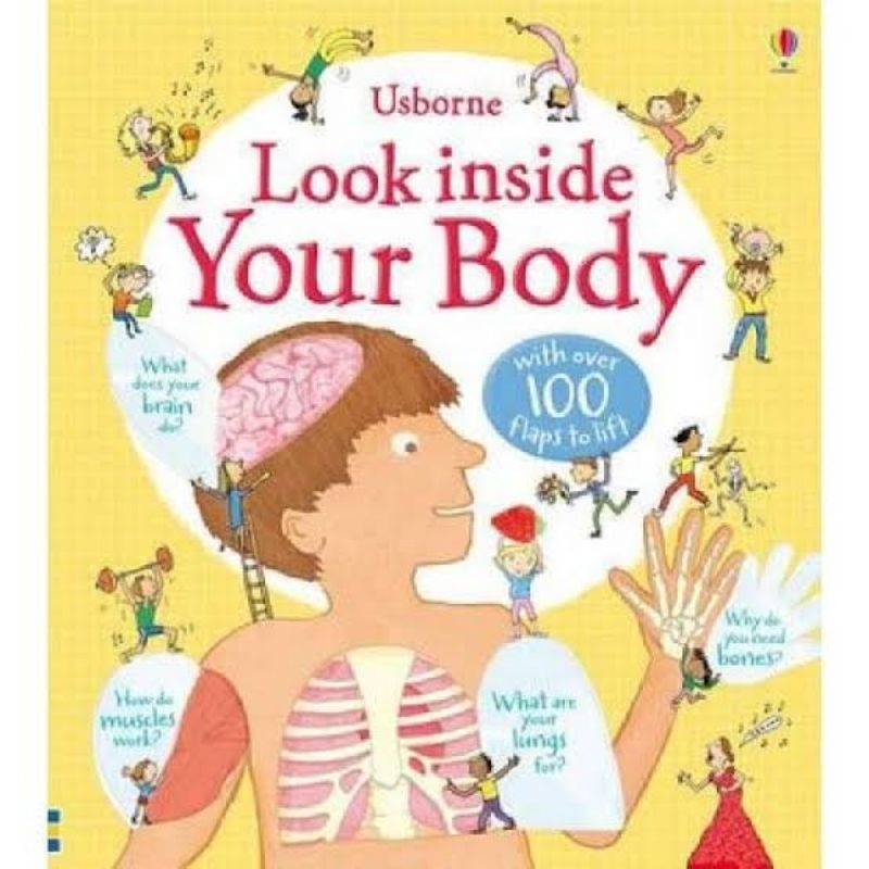 Jual Usborne Look Inside Your Body Board Book - Lift The Flap Children ...