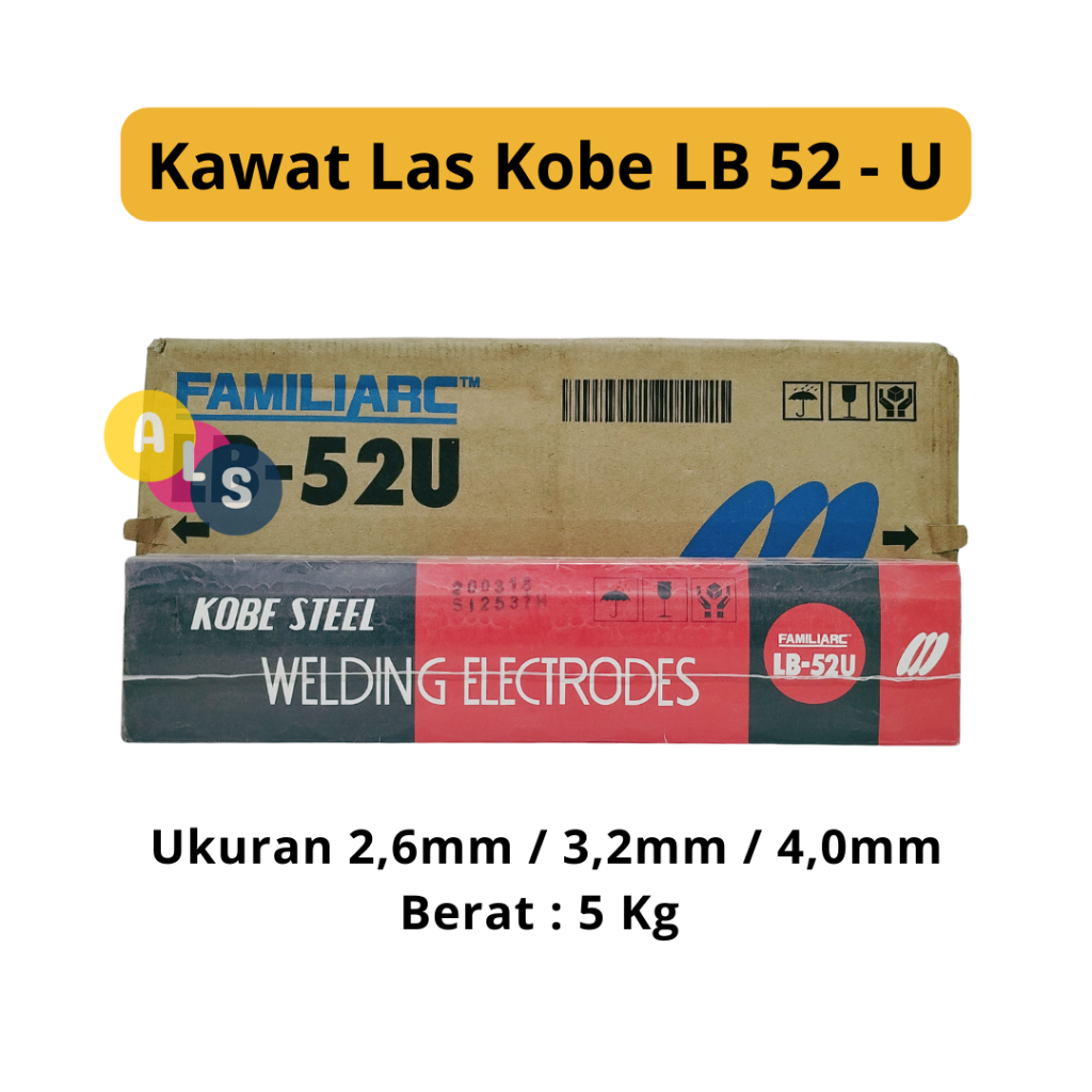 Jual Kawat Las Kobe Steel/LB 52 U/5Kg/Welding Electrodes/Kawat Las ...