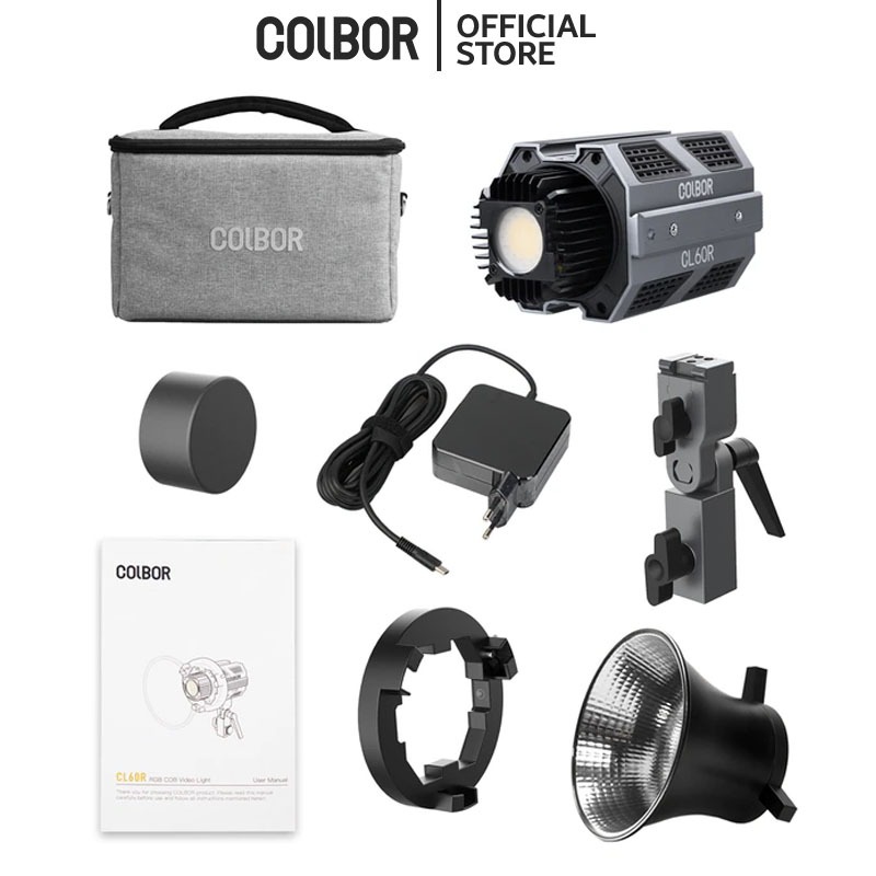Jual Colbor CL60R RGB Lampu Studio COB LED 65W Fotografi Video Lighting ...