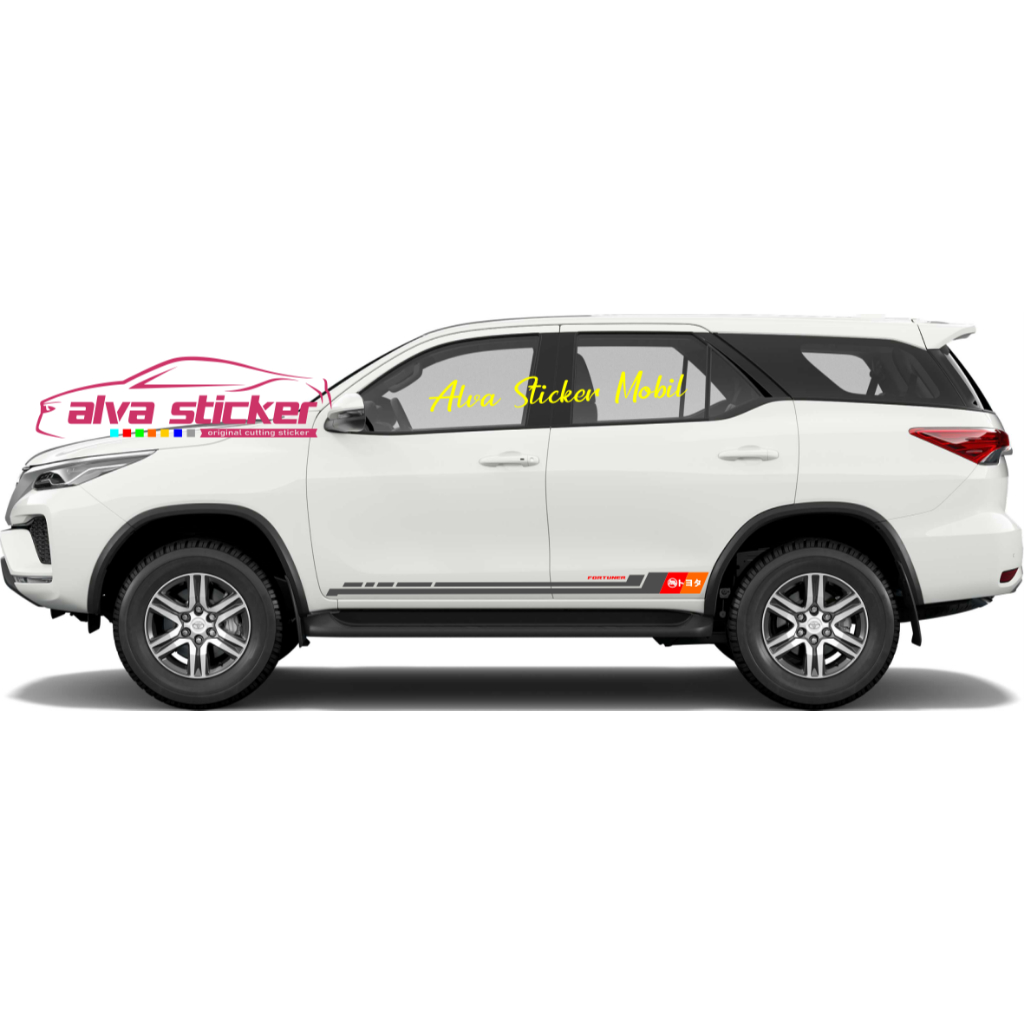 Jual New Sticker Fortuner Stiker List Body Mobil Toyota Fortuner Gen All New Fortuner Stiker