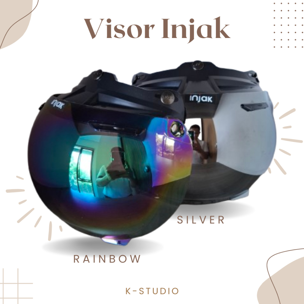 Jual Kaca Helm Injak Cembung | Visor Bogo Injak Cembung | Coating Anti ...