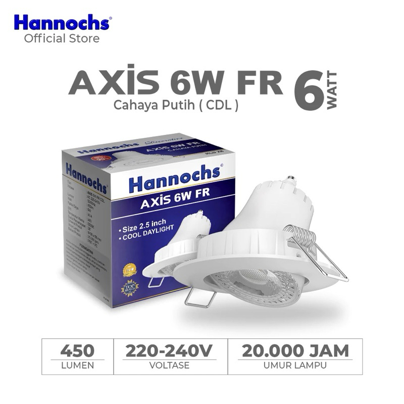 Jual LAMPU DOWNLIGHT LED AXIS 6 Watt FS CAHAYA KUNING | Shopee Indonesia
