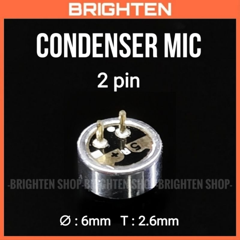 Jual Condenser Microphone 2 pin Mic | Shopee Indonesia