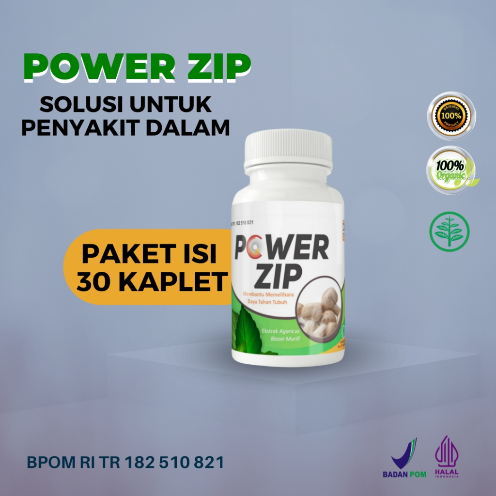 Jual Power Zip Asli 100% Original Kemasan 30 Tablet Resmi BPOM ...