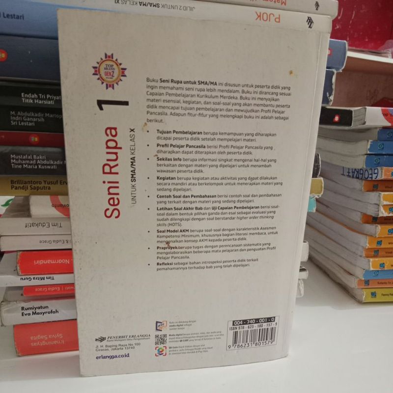 Jual buku seni rupa SMA kelas 1-10 penerbit erlangga | Shopee Indonesia