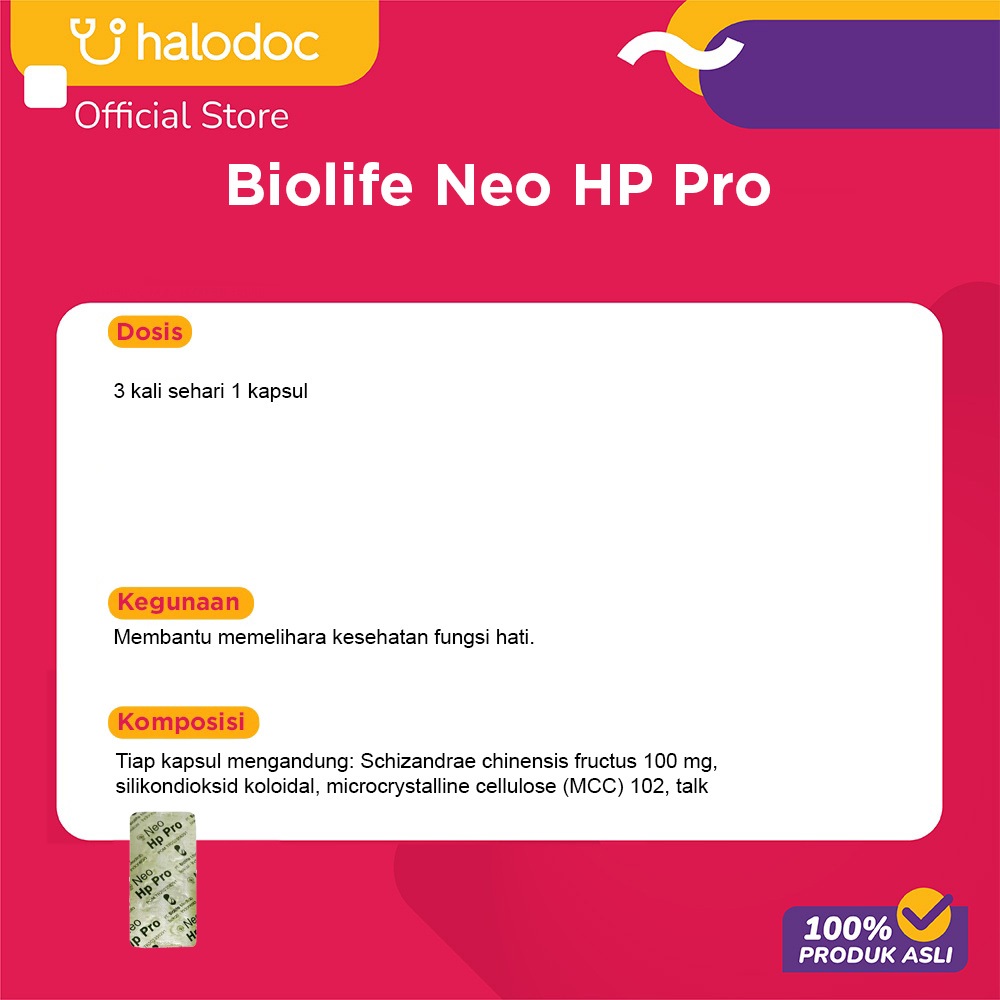 Jual Biolife Neo HP Pro 10 Kapsul | Shopee Indonesia