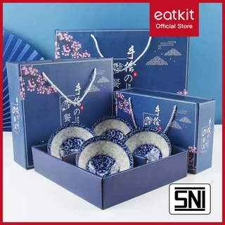 Eatkit Hampers Mangkok Set | Hampers Piring Keramik Set | Parcel Keramik Set | Gift Set Hampers | Mangkok Set Japaness Style Kado
