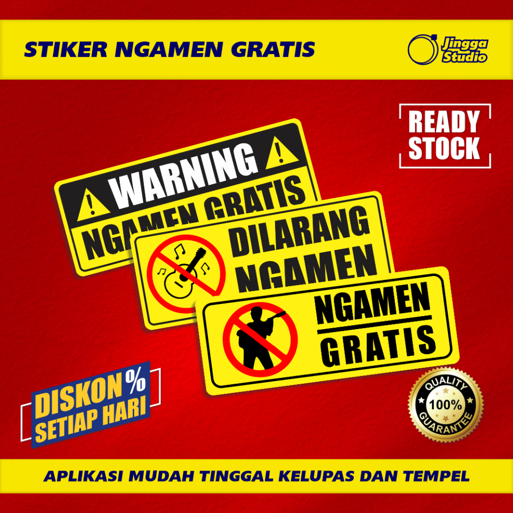 Jual Stiker Ngamen Gratis Dilarang Ngamen Shopee Indonesia