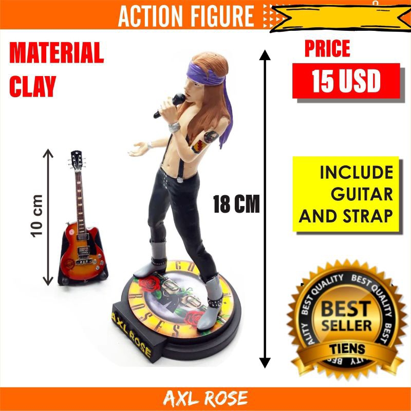 Jual action figure Axl Rose 1 : 12 guns n roses rock icons statue ...