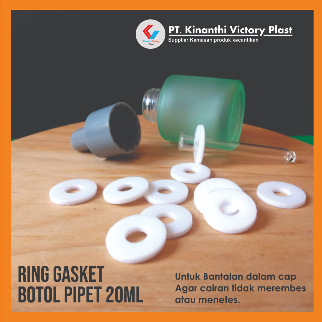 Jual Ring Gasket Bantalan cap botol pipet 20ml | Shopee Indonesia