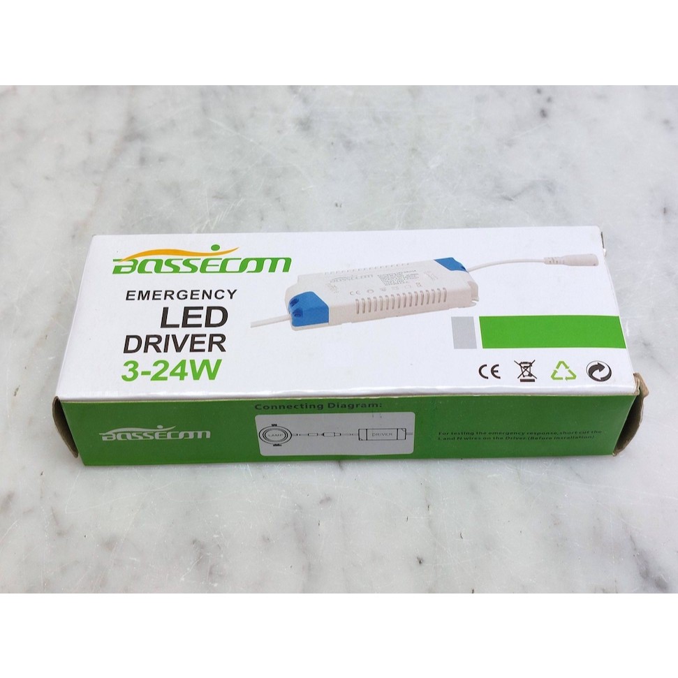 Jual EMERGENCY LED Driver 3-24W Trafo Downlight LED Baterai Cadangan ...