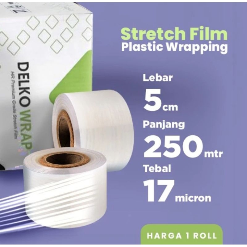 Jual Plastik Wrapping Barang Bening / Hitam 5cm x 300m | Shopee Indonesia