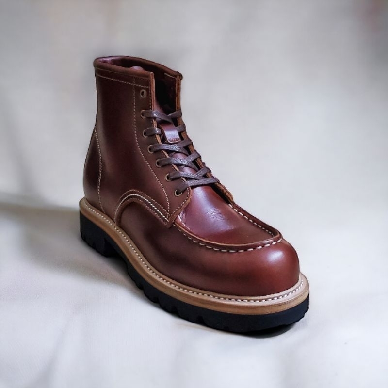 Jual Map Inc Moc Toe Boots Commando Custom - Sepatu Boot Moc Toe Kulit ...