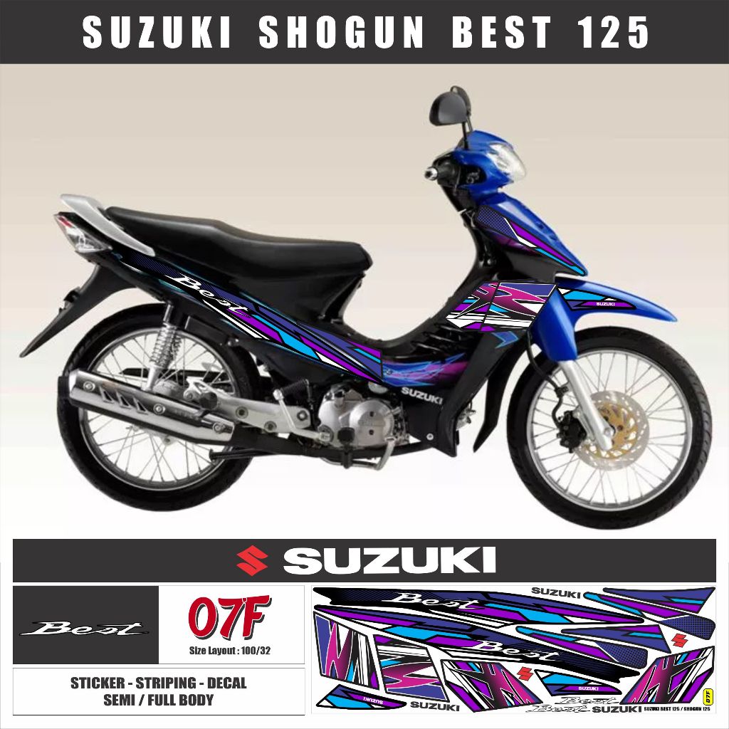 Jual stiker motor striping shogun 125r striping variasi motor shogun sp ...