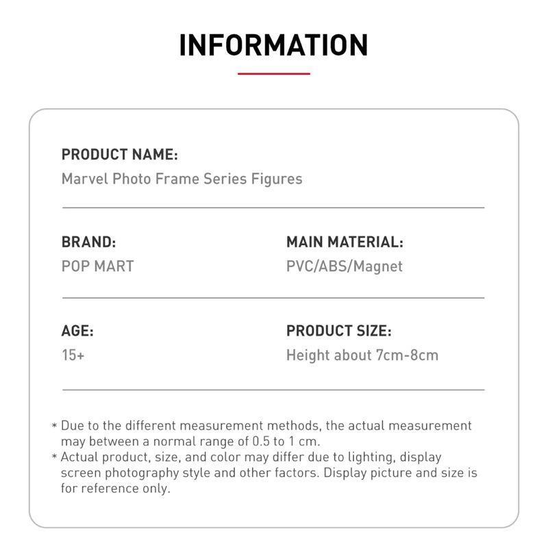 Jual Pop Mart Marvel Photo Frame Series (Full Set of 8) | Action Figure ...