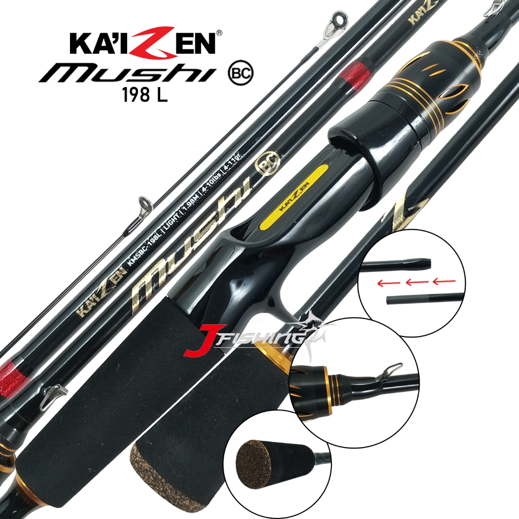 Product image Joran KAIZEN MUSHI BC 180 198 | Solid Top Carbon  | Light | Baitcasting
