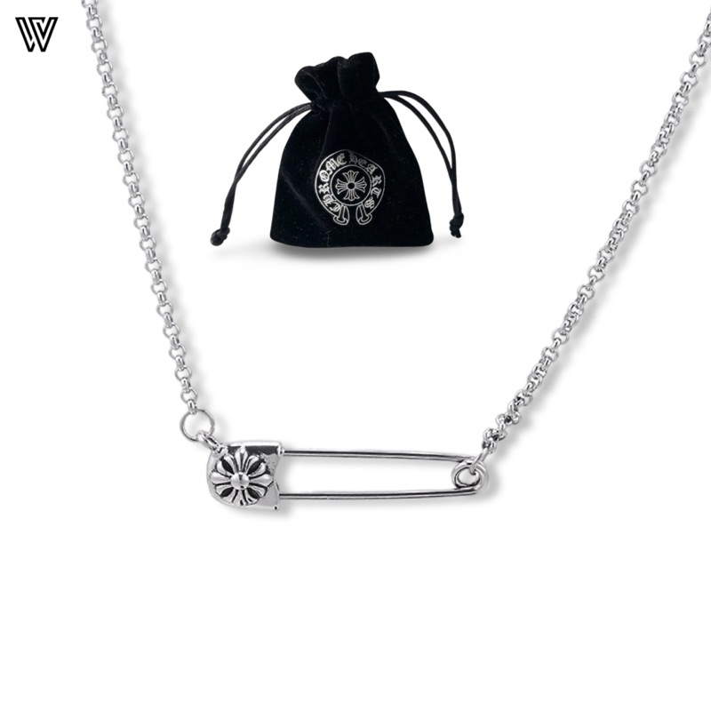Jual Chrome Hearts Safety Pin Necklace Shopee Indonesia