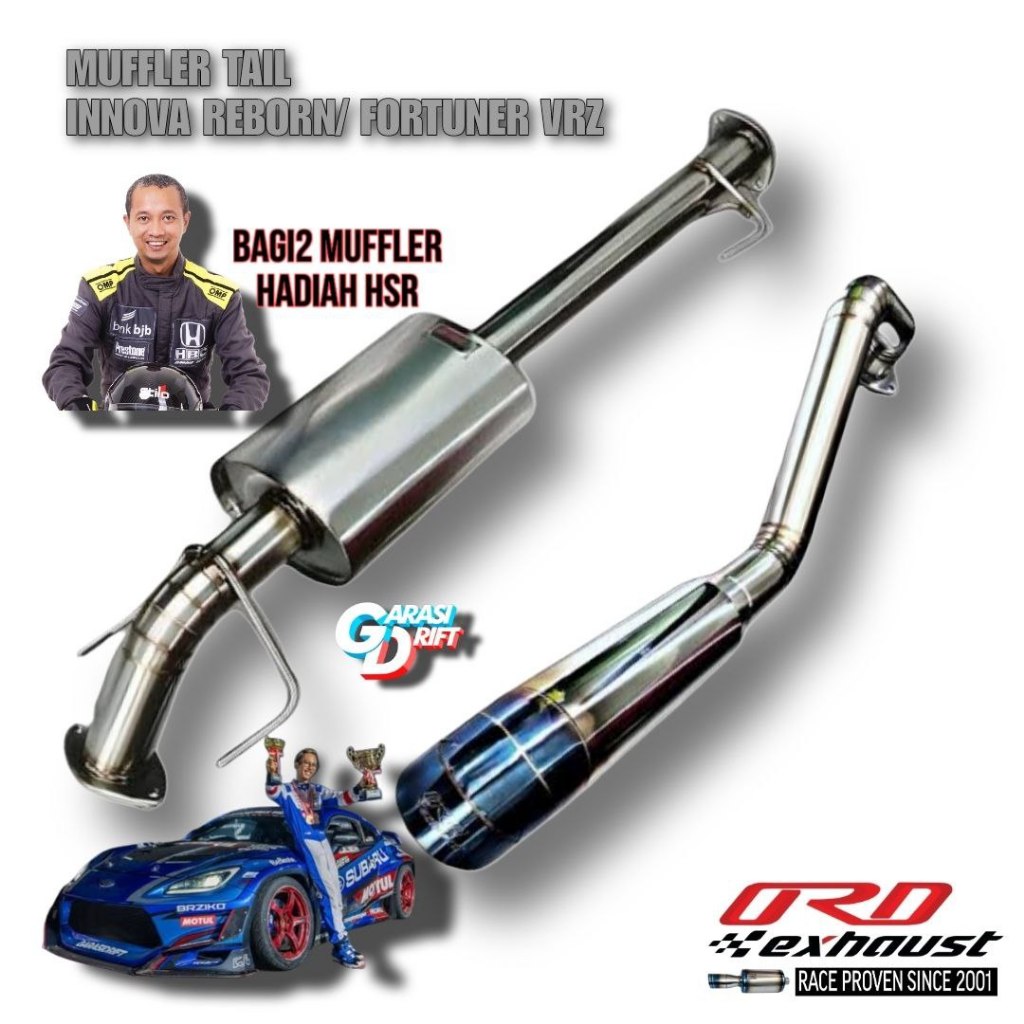 Jual ORD Exhaust Knalpot Racing Muffler Innova Reborn / Fortuner Vrz ...