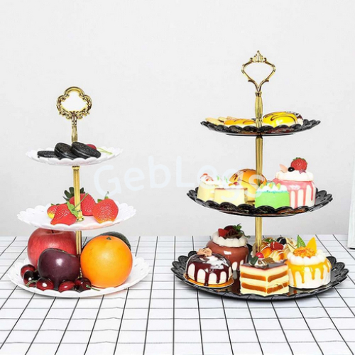 Jual Stand Rack Rak Susun Tingkat Pajangan Tempat Kue Roti Kering ...