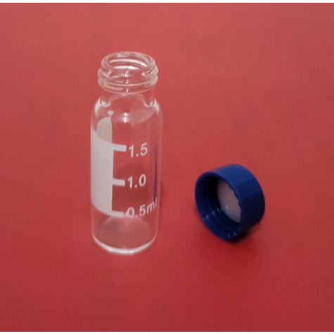 Jual Vial HPLC 2ml Clear. Autosampler Vial HPLC / GC. Botol + tutup ...