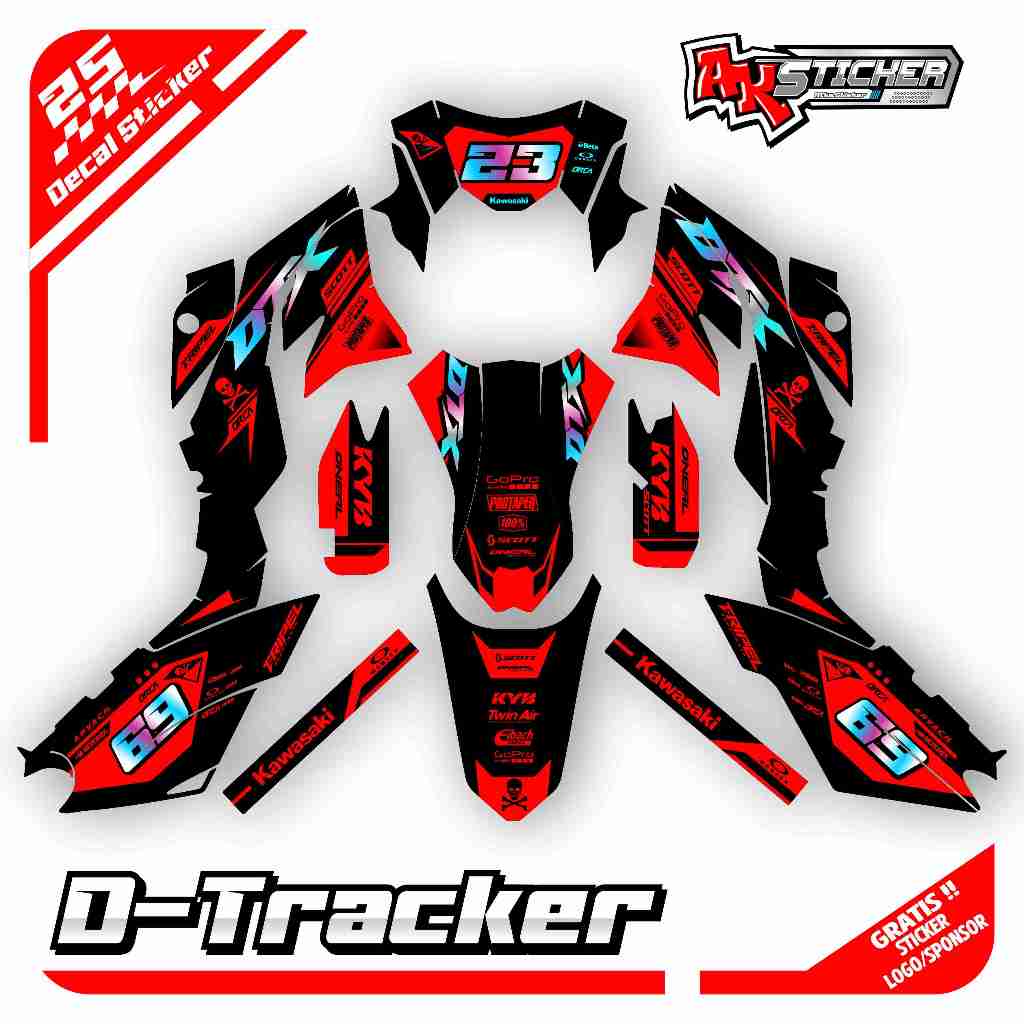 Jual Decal Stricker Dtracker-Super Glosy Full Body-motif Terbaru-AK-025 ...