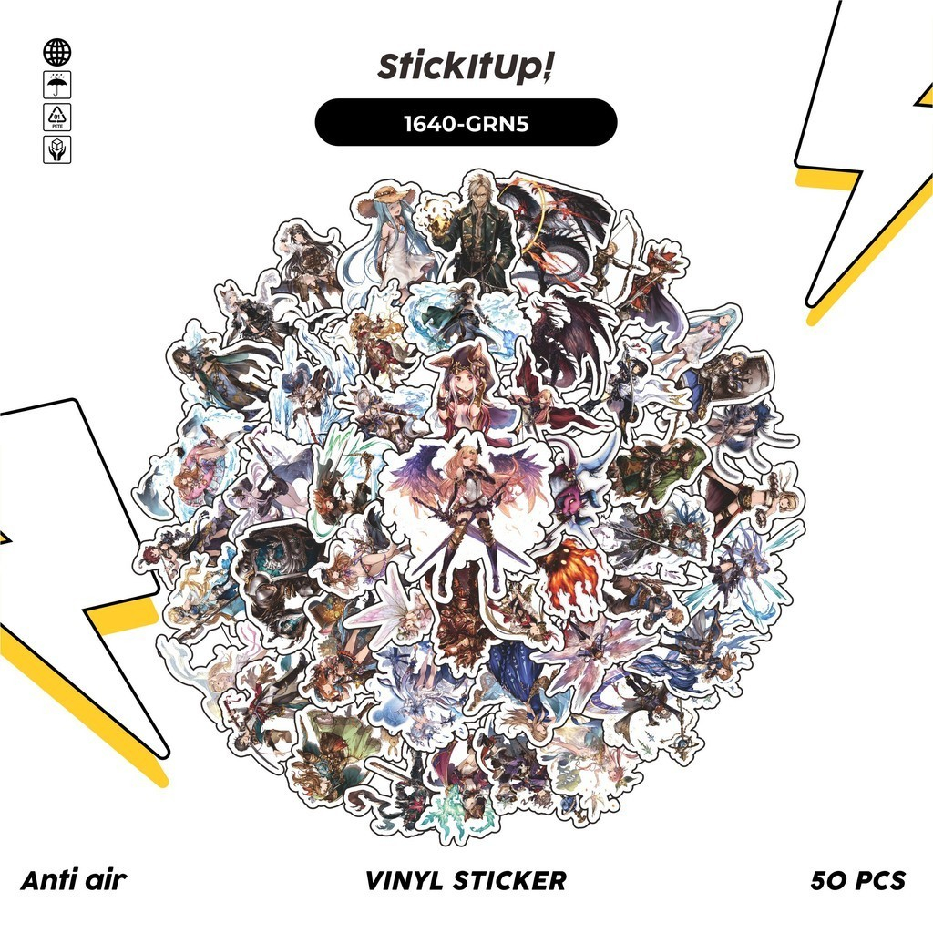 Jual COD 100 Pcs Stiker Pack GRANDBLUE FANTASY CHARACTER 05 Lucu ...