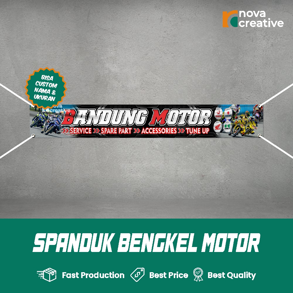 Jual Print Spanduk Bengkel Motor Panjang Banner Custom Gratis Desain ...