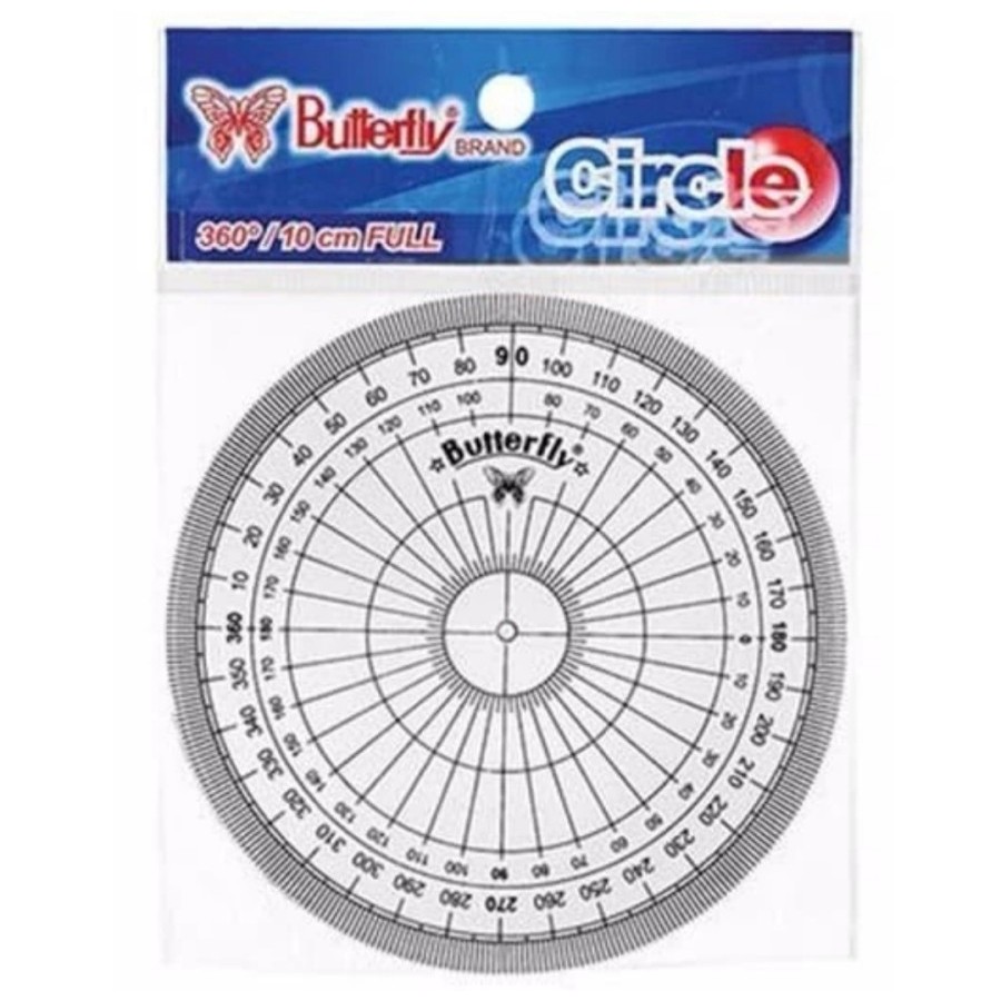 Jual BUTTERFLY - ROL / RULER / PENGGARIS BUSUR DERAJAT CIRCLE 360 ...