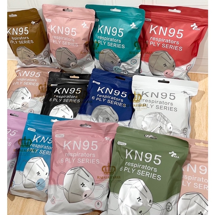 Jual MASKER KN95 5PLY PREMIUM ISI 10 PCS KOREA DESIGN KN 95 WARNA-KEA ...