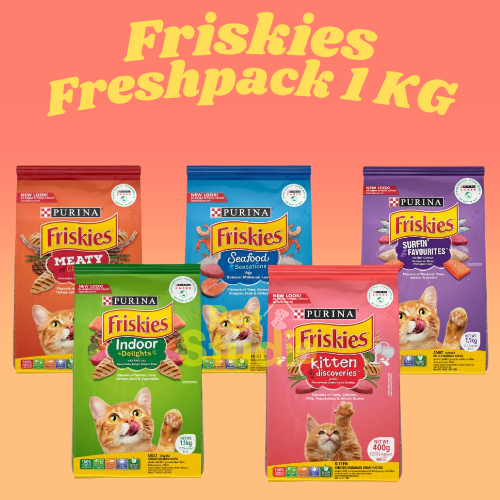 Jual Friskies Makanan Kucing Kering Kitten Adult Kemasan
