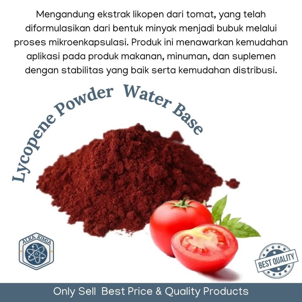 Jual Bubuk Likopen Antioksidan Food Grade 25gr / Lycopene Powder Water ...