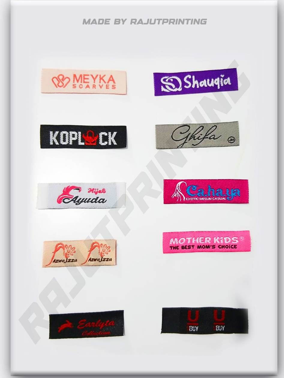 Jual C2 : Label Woven Rajut Brand Merk Custom, ukuran max. 1,5x5cm ...