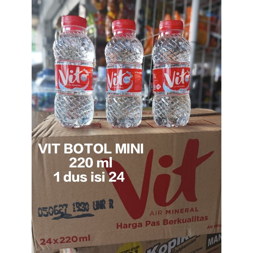 Jual VIT BOTOL MINI 220 ml , 330 ml 1 DUS ISI 24 (Bisa Kirim Luar Kota ...