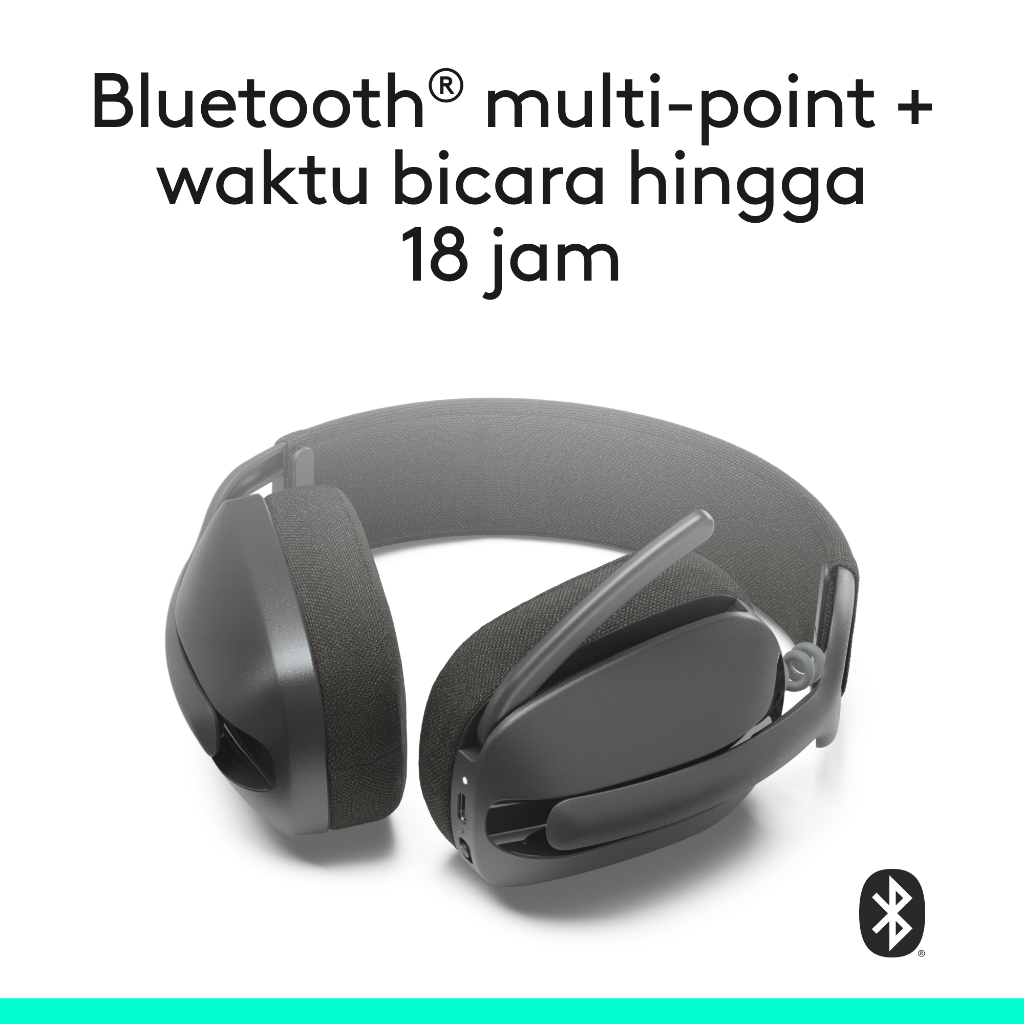 Logitech Zone Vibe 100 Wireless Headphone dengan Bluetooth Multipoint dan Mikrofon Noise-Cancelling (7)