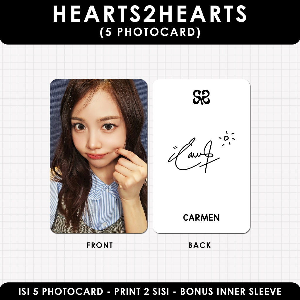 Jual PHOTOCARD HEARTS2HEARTS PHOTOCARD H2H UNOFFICIAL [ISI 5