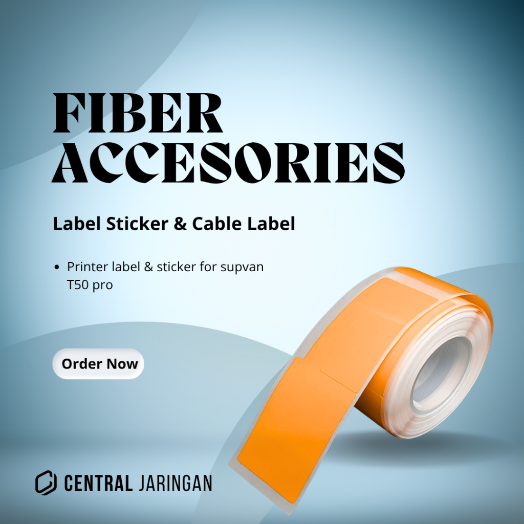 Jual Stiker Label Kabel Jaringan/LAN/Fiber Optic/Listrik Anti Air Cable ...