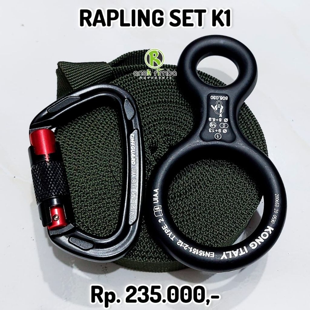 Jual PAKET RAPLING SET K1 PERLENGKAPAN REPLING SET ALAT TURUN JEMBATAN ...