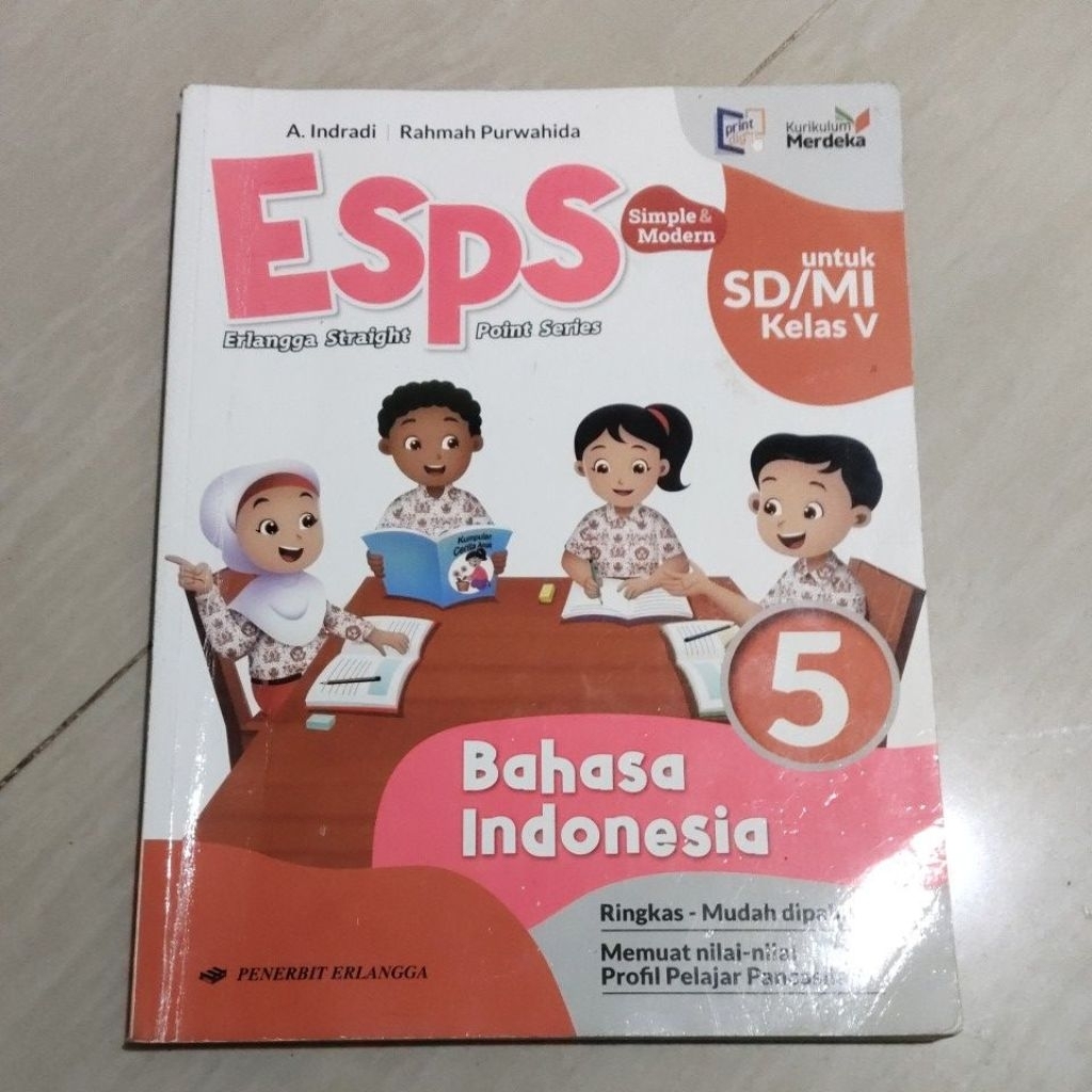 Jual BUKU ORI BUKU ESPS BAHASA INDONESIA KELAS 5 SD PENERBIT ERLANGGA ...