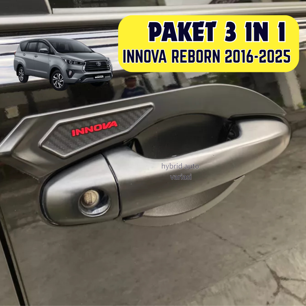 Jual Paket Outer Handle Tank Cover Innova Reborn 2016-2025 Hitam Doff ...