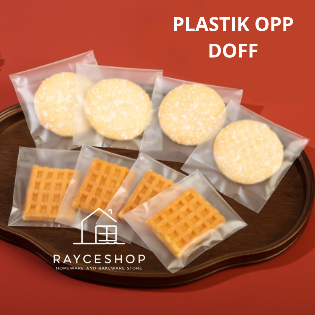 Jual Plastik Cookies Roti Polos Doff 100pcs Matte Dove OPP Nastar ...