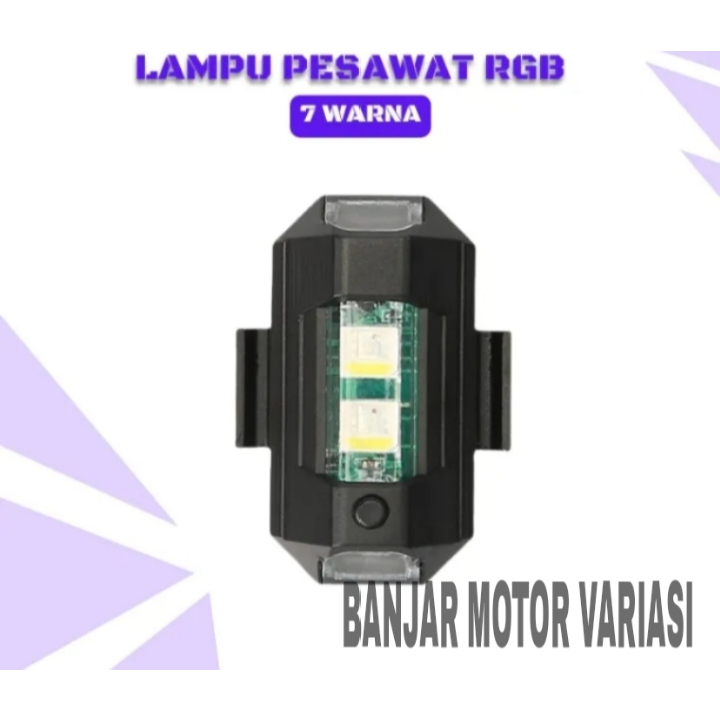 Jual BANJAR MOTOR Lampu rgb pesawat lampu spakbor kolong Flash kedap ...