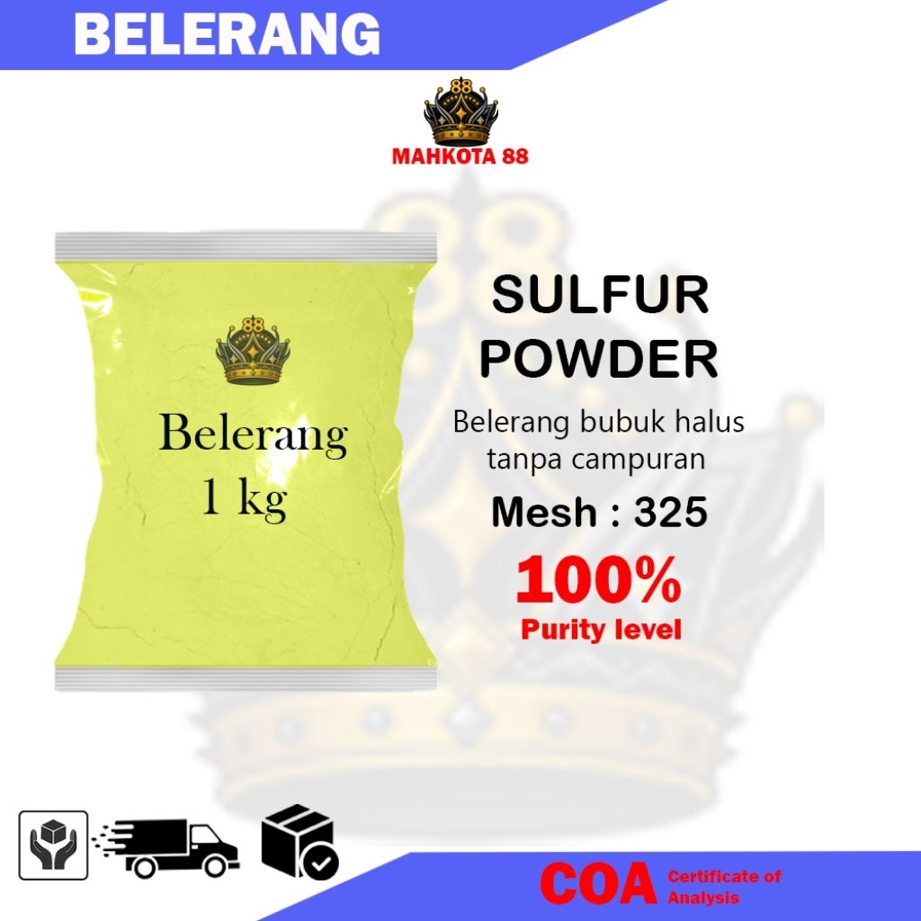 Jual belerang bubuk Halus 1kg / Sulfur Powder / Belerang Powder ...