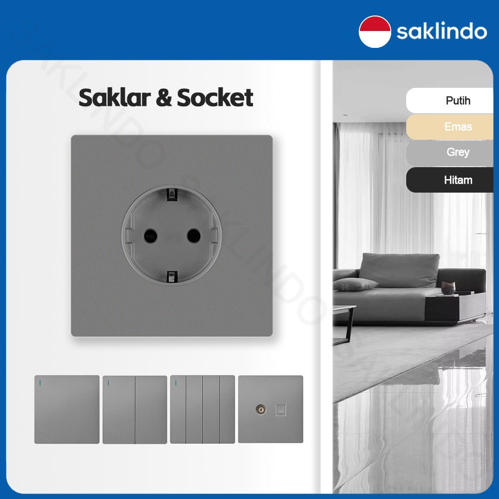 Jual Saklindo Saklar On Off Lampu Stop Kontak Switch Rumah Saklar ...