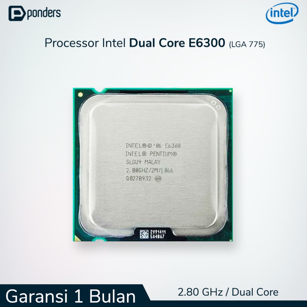 Jual Processor Intel Dual Core E6300 LGA 775 - 2.80GHz | Shopee Indonesia