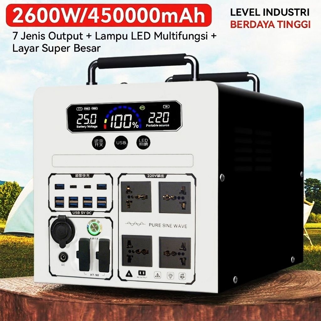 Jual Ready Power Station Camping Powerbank 220V 2600W Baterai Internal ...